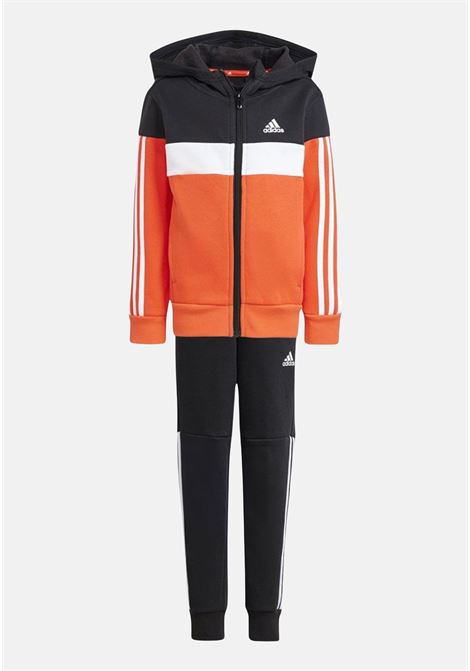 Tuta Tiberio 3-Stripes Colorblock Fleece bicolor per bambino e bambina ADIDAS PERFORMANCE | IV7437.